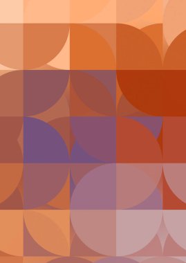 Dairesel şekillerin katmanları renkli ve canlı bir tasarım yaratıyor. Dairelerin sayısal çizimi. Gelecekçi tasarım şablonu.