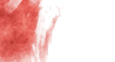 Beyaz arkaplanda soyut renkli suluboya. Dijital resim.