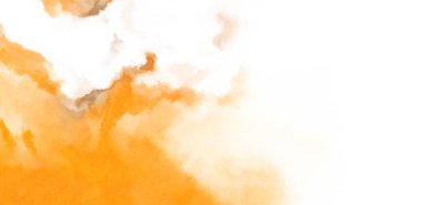 Beyaz arkaplanda soyut renkli suluboya. Dijital resim.