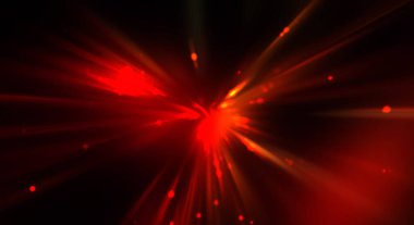 Dinamik hareket eden ışık patlaması. Renkli ışıkların güzel parlak arka planı. Parlayan ışık ışınları ve parçacıkları olan bir yıldızın enerji gösterimi.