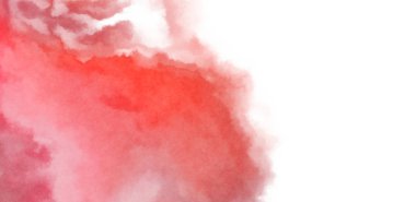 Beyaz arkaplanda soyut renkli suluboya. Dijital resim.