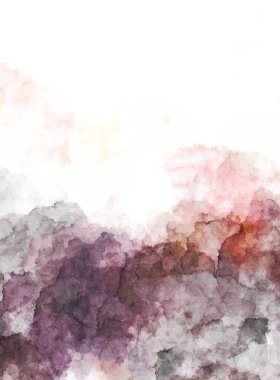 Suluboya arka planda lekeler ve lekelerle boyanmış. Fırça darbesi ile boyanmış. 2d Görüntü.