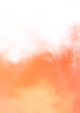 Beyaz arkaplanda soyut renkli suluboya. Dijital resim.