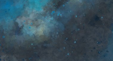 Suluboya arka planda lekeler ve lekelerle boyanmış. Fırça darbesi ile boyanmış. 2d Görüntü.