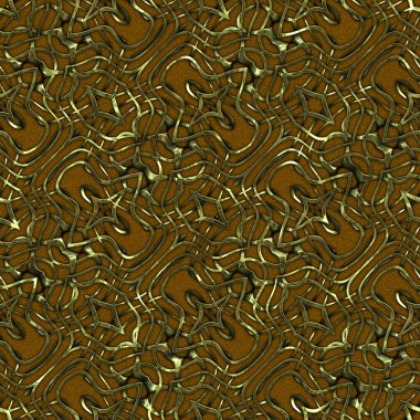 Renkli kumaş arka planında, lüks, kusursuz, altın işlemeli süslemeli moda deseni. Duvar kağıtları ve tekstil baskısı için tasarım. Lüks, ışıl ışıl metalimsi fantezi dokusu.