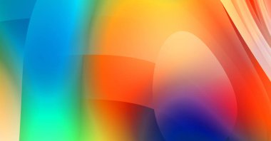 Renkli gradyan ile soyut arkaplan. Çizgili çizgili canlı duvar kâğıdı. Modern hareketin akışkan 2d çizimi.