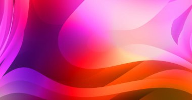 Renkli gradyan ile soyut arkaplan. Çizgili çizgili canlı duvar kâğıdı. Modern hareketin akışkan 2d çizimi.