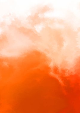 Beyaz arkaplanda soyut renkli suluboya. Dijital resim.