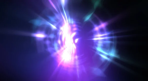 Динамическая Движущаяся Вспышка Света Сияющий Фон Разноцветных Огней Яркий Энергетический — стоковое фото