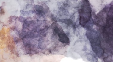 Suluboya arka planda lekeler ve lekelerle boyanmış. Fırça darbesi ile boyanmış. 2d Görüntü.