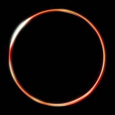 Parlak Çerçeve Arkaplanı. Siyah arkaplanda izole edilmiş parlak geometrik şablon. Soyut 2d illüstrasyon.