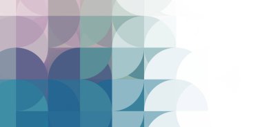 Dairesel şekillerin katmanları renkli ve canlı bir tasarım yaratıyor. Dairelerin sayısal çizimi. Gelecekçi tasarım şablonu.