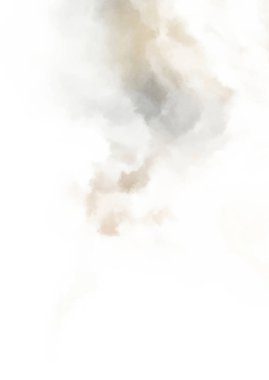 Beyaz arkaplanda soyut renkli suluboya. Dijital resim.