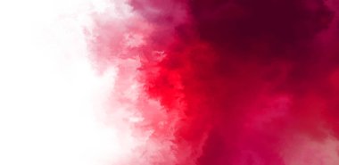 Beyaz arkaplanda soyut renkli suluboya. Dijital resim.