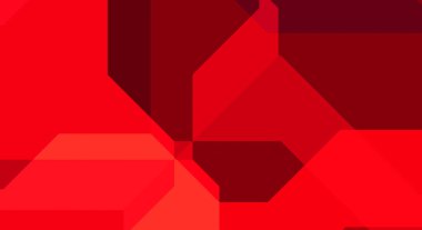 Renkli ve canlı geometrik şekiller katmanları var. Bir teknoloji planının dijital illüstrasyonu. Gelecekçi tasarım şablonu.