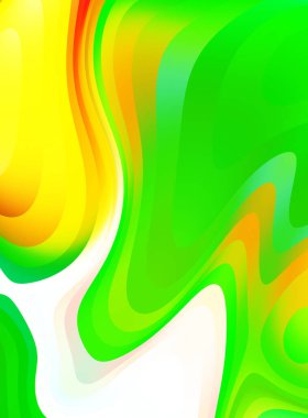 sıvı soyut arkaplan ve renkli gradyan. Modern hareketin 2d illüstrasyonu.