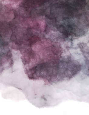 Suluboya arka planda lekeler ve lekelerle boyanmış. Fırça darbesi ile boyanmış. 2d Görüntü.