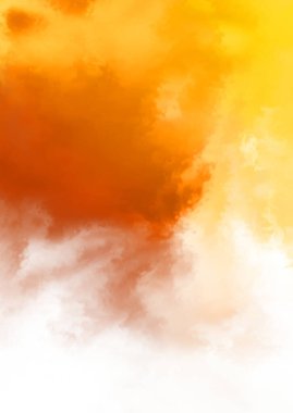 Beyaz arkaplanda soyut renkli suluboya. Dijital resim.