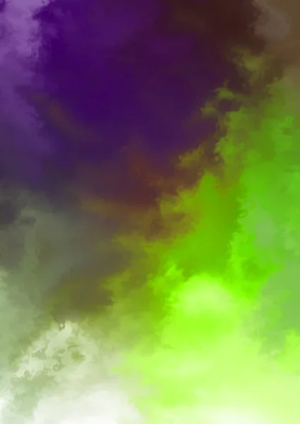 Streszczenie Kolorowy Akwarela Białym Tle Cyfrowe Malowanie Sztuki — Zdjęcie stockowe