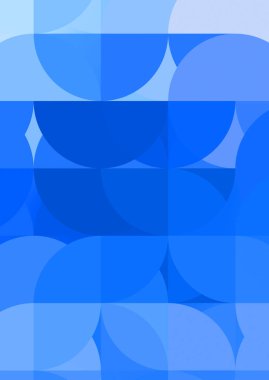 Dairesel şekillerin katmanları renkli ve canlı bir tasarım yaratıyor. Dairelerin sayısal çizimi. Gelecekçi tasarım şablonu.