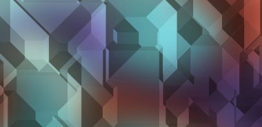 Çokgen arka plan. Geometrik tasarımlı renkli duvar kağıtları. Dijital 3d illüstrasyon.