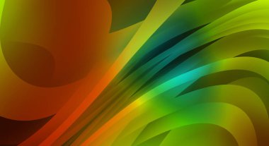 Renkli gradyan ile soyut arkaplan. Çizgili çizgili canlı duvar kâğıdı. Modern hareketin akışkan 2d çizimi.