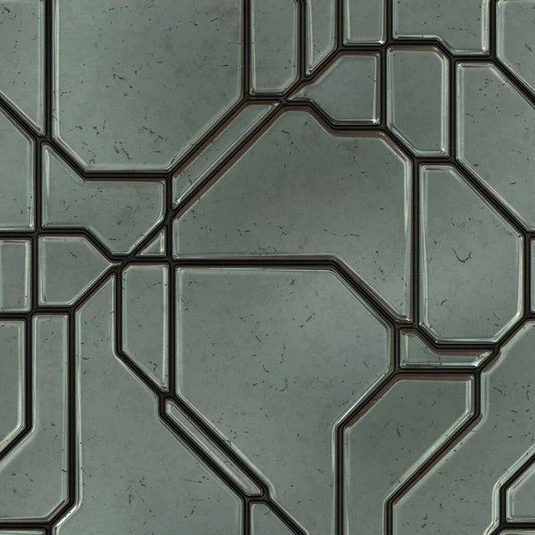 Panneaux Scifi Sans Couture Texture Futuriste Modèle Géométrique Coque Vaisseau — Photo
