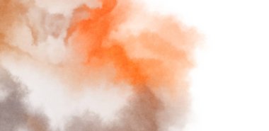 Beyaz arkaplanda soyut renkli suluboya. Dijital resim.