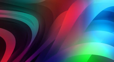 Renkli gradyan ile soyut arkaplan. Çizgili çizgili canlı duvar kâğıdı. Modern hareketin akışkan 2d çizimi.