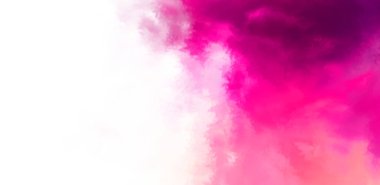 Beyaz arkaplanda soyut renkli suluboya. Dijital resim.