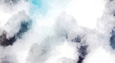 Suluboya arka planda lekeler ve lekelerle boyanmış. Fırça darbesi ile boyanmış. 2d Görüntü.