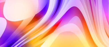 Renkli gradyan ile soyut arkaplan. Çizgili çizgili canlı duvar kâğıdı. Modern hareketin akışkan 2d çizimi.