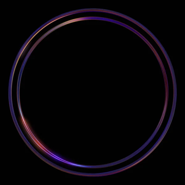 Glow Frame Background Șablon Geometric Strălucitor Neon Izolat Fundal Negru — Fotografie, imagine de stoc
