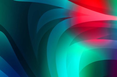 Renkli gradyan ile soyut arkaplan. Çizgili çizgili canlı duvar kâğıdı. Modern hareketin akışkan 2d çizimi.