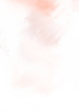 Beyaz arkaplanda soyut renkli suluboya. Dijital resim.