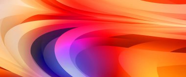 Renkli gradyan ile soyut arkaplan. Çizgili çizgili canlı duvar kâğıdı. Modern hareketin akışkan 2d çizimi.