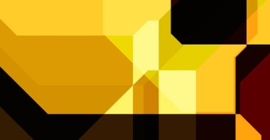 Renkli ve canlı geometrik şekiller katmanları var. Bir teknoloji planının dijital illüstrasyonu. Gelecekçi tasarım şablonu.