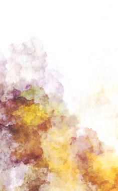 Suluboya arka planda lekeler ve lekelerle boyanmış. Fırça darbesi ile boyanmış. 2d Görüntü.