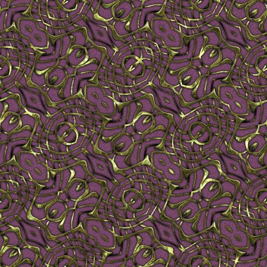 Renkli kumaş arka planında, lüks, kusursuz, altın işlemeli süslemeli moda deseni. Duvar kağıtları ve tekstil baskısı için tasarım. Lüks, ışıl ışıl metalimsi fantezi dokusu.