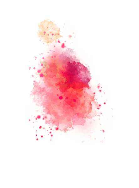 Watercolor Painted Background Blots Splatters Brush Stroked Painting Illustration — Stock Photo, Image