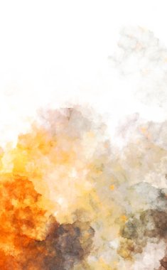 Suluboya arka planda lekeler ve lekelerle boyanmış. Fırça darbesi ile boyanmış. 2d Görüntü.