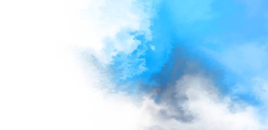 Beyaz arkaplanda soyut renkli suluboya. Dijital resim.