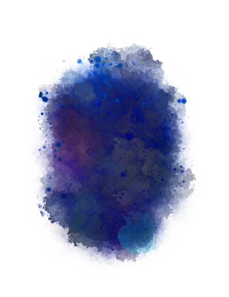 Watercolor Painted Background Blots Splatters Brush Stroked Painting Illustration — Stock Photo, Image