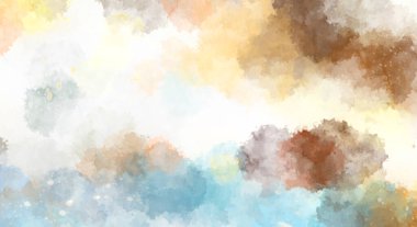 Suluboya arka planda lekeler ve lekelerle boyanmış. Fırça darbesi ile boyanmış. 2d Görüntü.