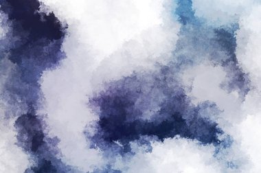 Suluboya arka planda lekeler ve lekelerle boyanmış. Fırça darbesi ile boyanmış. 2d Görüntü.