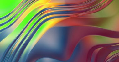 Soyut arkaplan. Renkli dalgalı tasarım duvar kâğıdı. Grafik illüstrasyon.