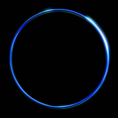 Parlak Çerçeve Arkaplanı. Siyah arkaplanda izole edilmiş parlak geometrik şablon. Soyut 2d illüstrasyon.