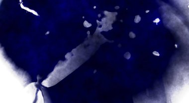 Beyaz arkaplanda soyut renkli suluboya. Dijital resim.