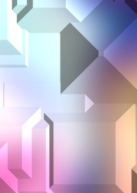Çokgen arka plan. Geometrik tasarımlı renkli duvar kağıtları. Dijital 3d illüstrasyon.