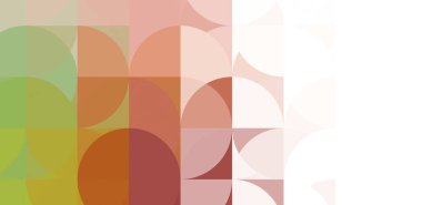 Dairesel şekillerin katmanları renkli ve canlı bir tasarım yaratıyor. Dairelerin sayısal çizimi. Gelecekçi tasarım şablonu.